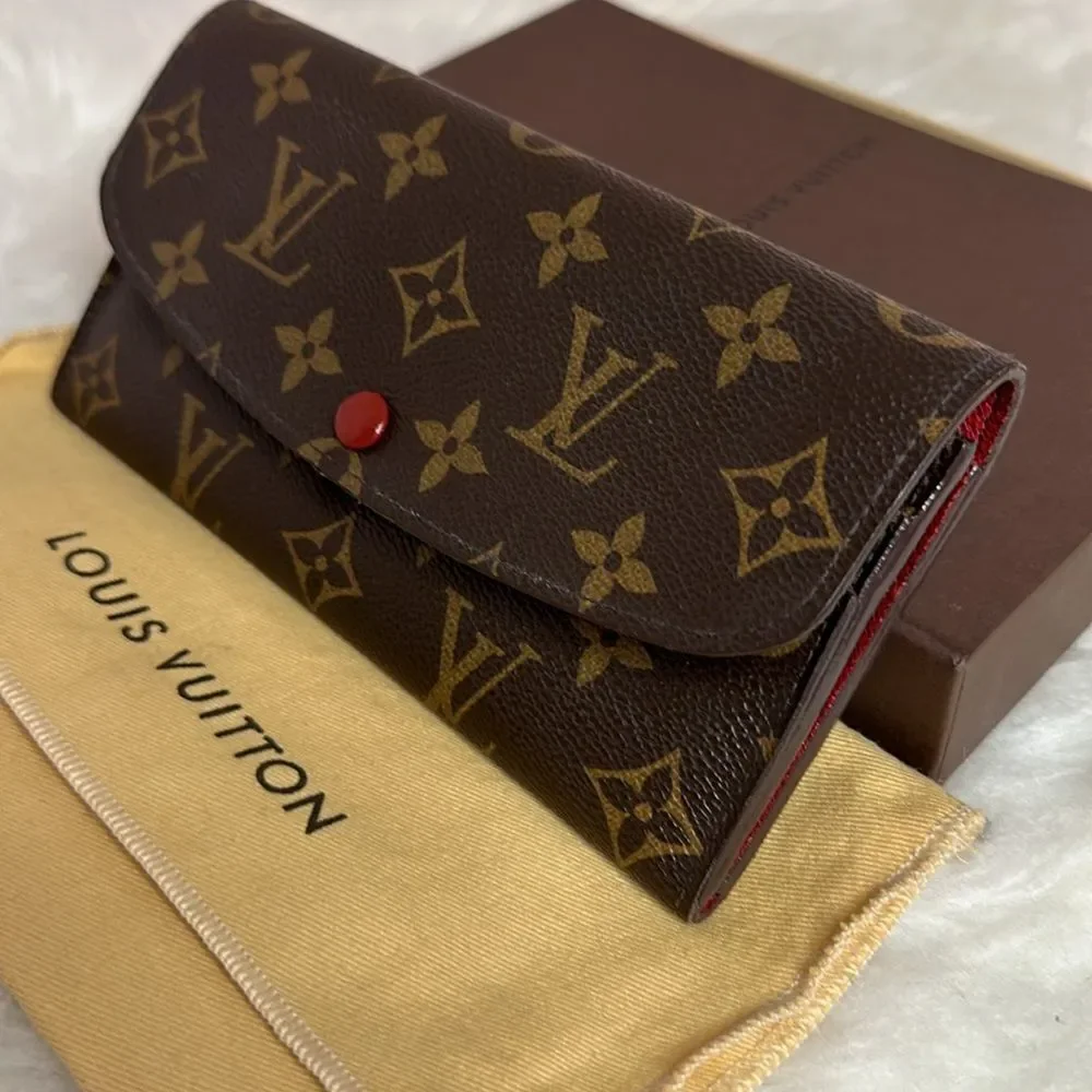 💯Authentic Louis Vuitton Emilie Monogram Long Wallet🍀